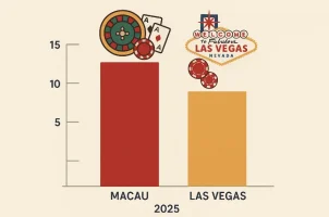 Сравнение доходов казино Макао и Лас-Вегаса в 2025 году